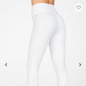 Fabletics High Waisted White Yoga